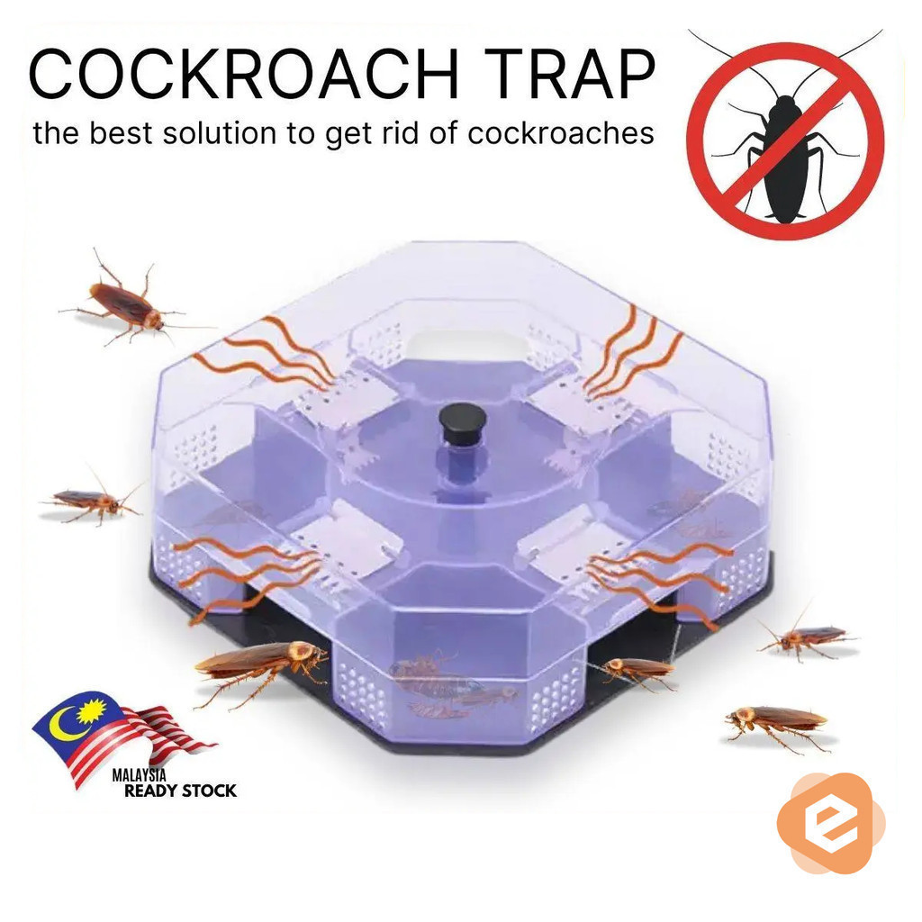 Reusable Cockroach Trap Box Non-Toxic Eco-Friendly Insect Killer ...