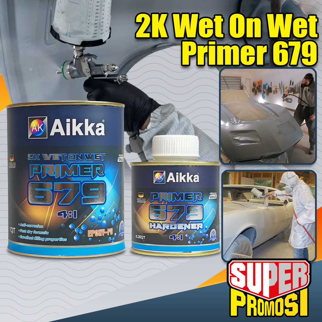 Aikka 2K Wet On Wet Primer 679 Surfacer Undercoat AK679 Grey Epoxy