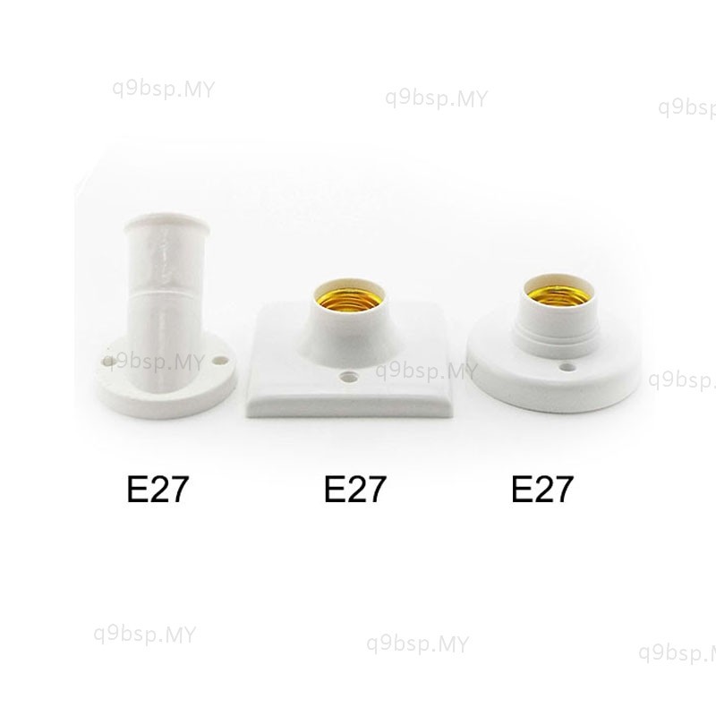 Wall Holder Screw Lamp Base E27 Plug Socket Light Bulb AC Adapter Snap ...