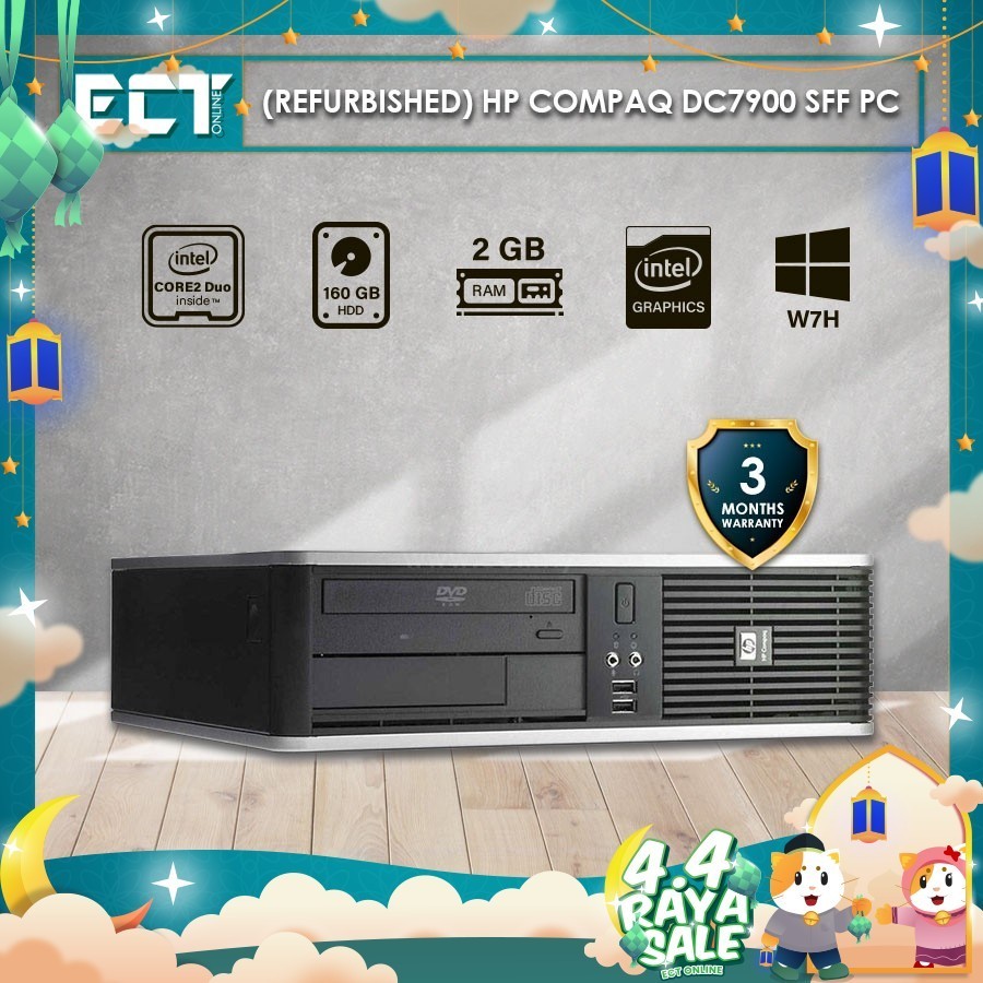 (Refurbished) HP Compaq DC7900 SFF PC (E8400 3.00Ghz,160GB HDD,2GB ...