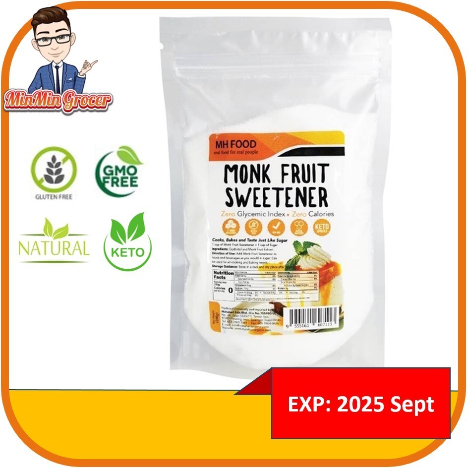 MH FOOD Monk Fruit Sweetener 200gm 罗汉果代糖 keto diet zero calorie zero