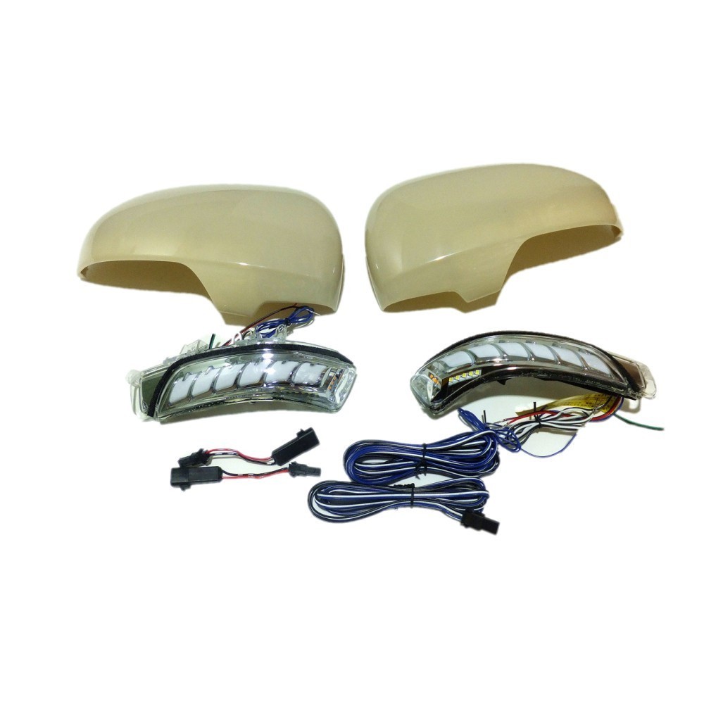 Car Rearview Mirror LED Lights With Cover for Toyota Camry Venza Avensis Prius Wish Crown