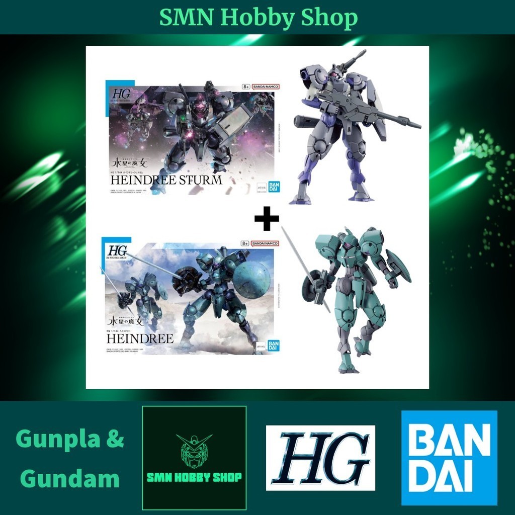 Mô hình lắp ráp 1/144 HG Heindree (Mobile Suit Gundam The Witch from Mercury) Ba