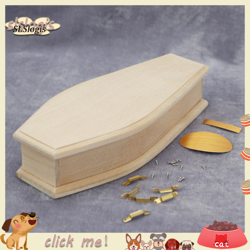 SGW_ Dollhouse Coffin High Simulation Scene Model 1/12 Scale Miniature ...