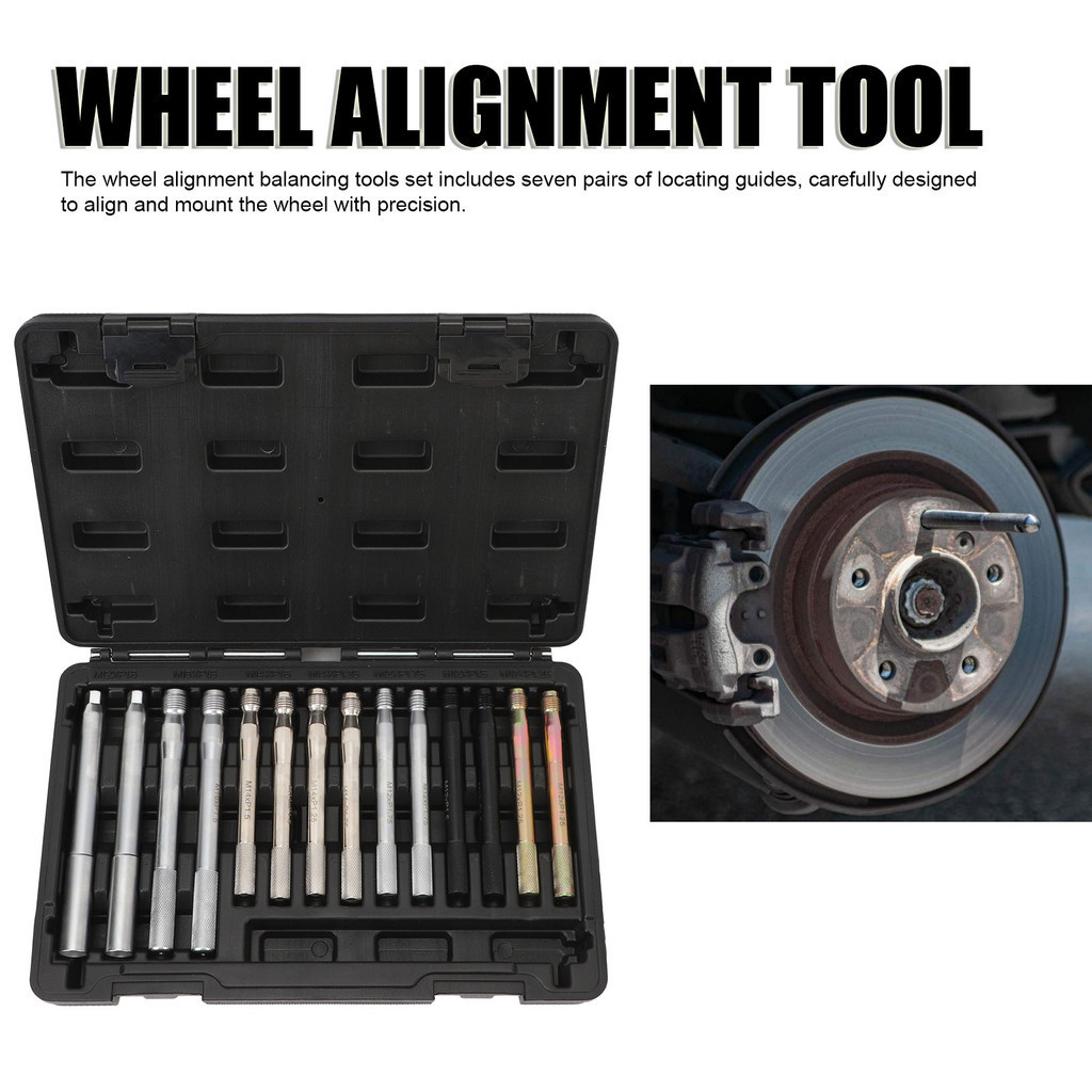 [LMC] 14 PCS Wheel Stud Alignment Pin Carbon Steel Wheel Alignment