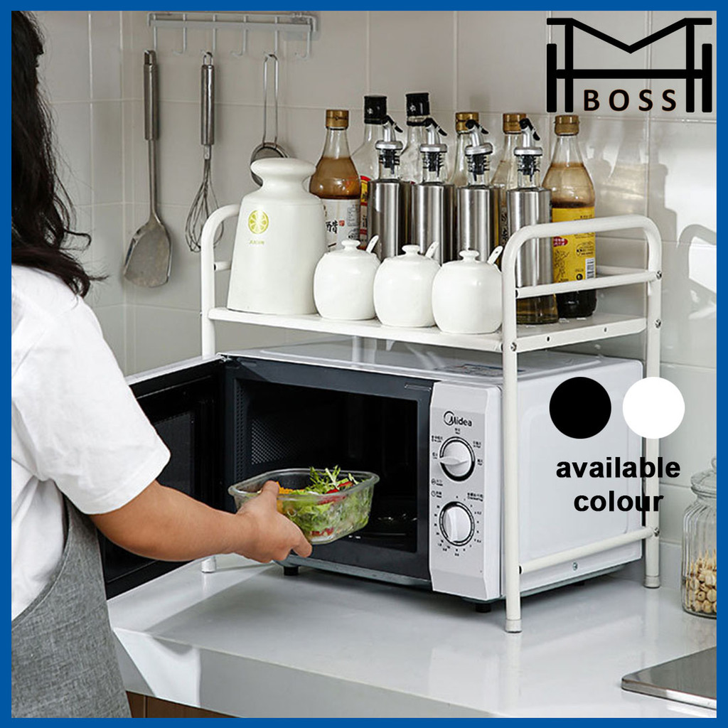 KITCHEN ORGANIZER KITCHEN RACK OVEN RACK KITCHEN SHELF 1 TIER CARBON ...