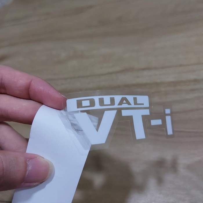 STICKER CUTTING STICKER Dual VVTI Rear Window STICKER for Toyota Avanza ...