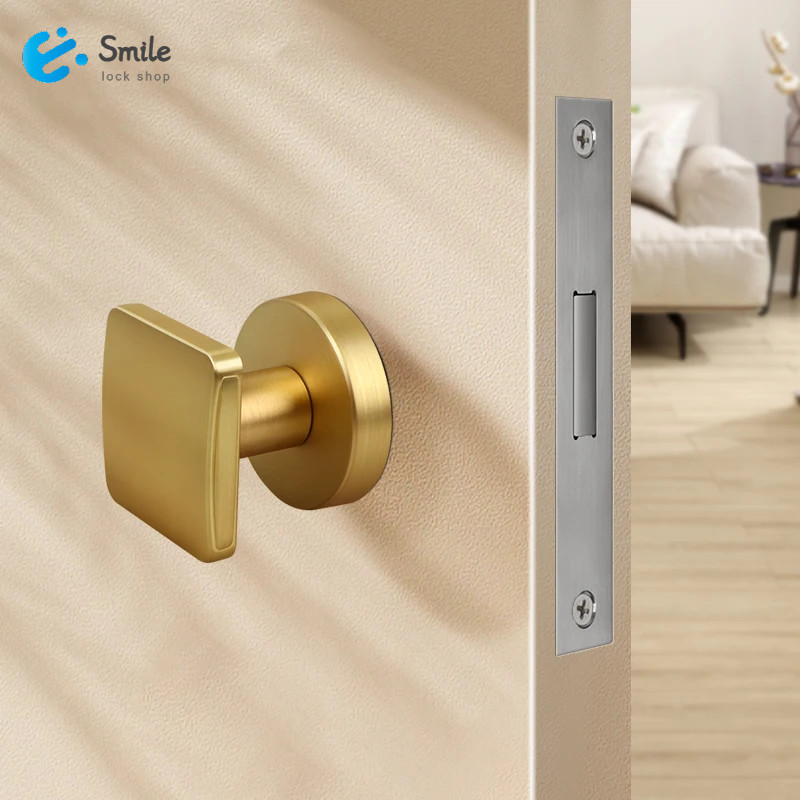 Invisible Door Lock with Black Hideaway Design for Bedroom Security ...
