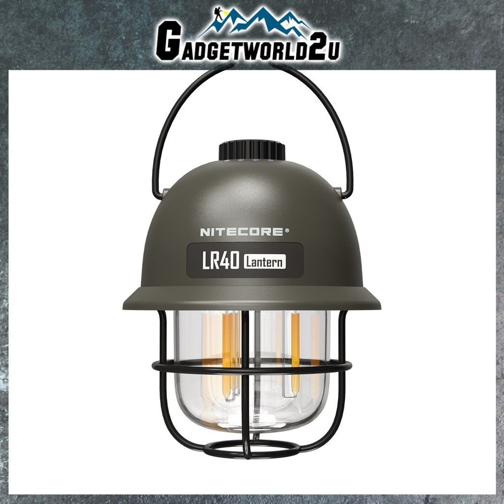 Nitecore LR40 Multifunctional Rechargeable Camping Lantern (Army Green ...