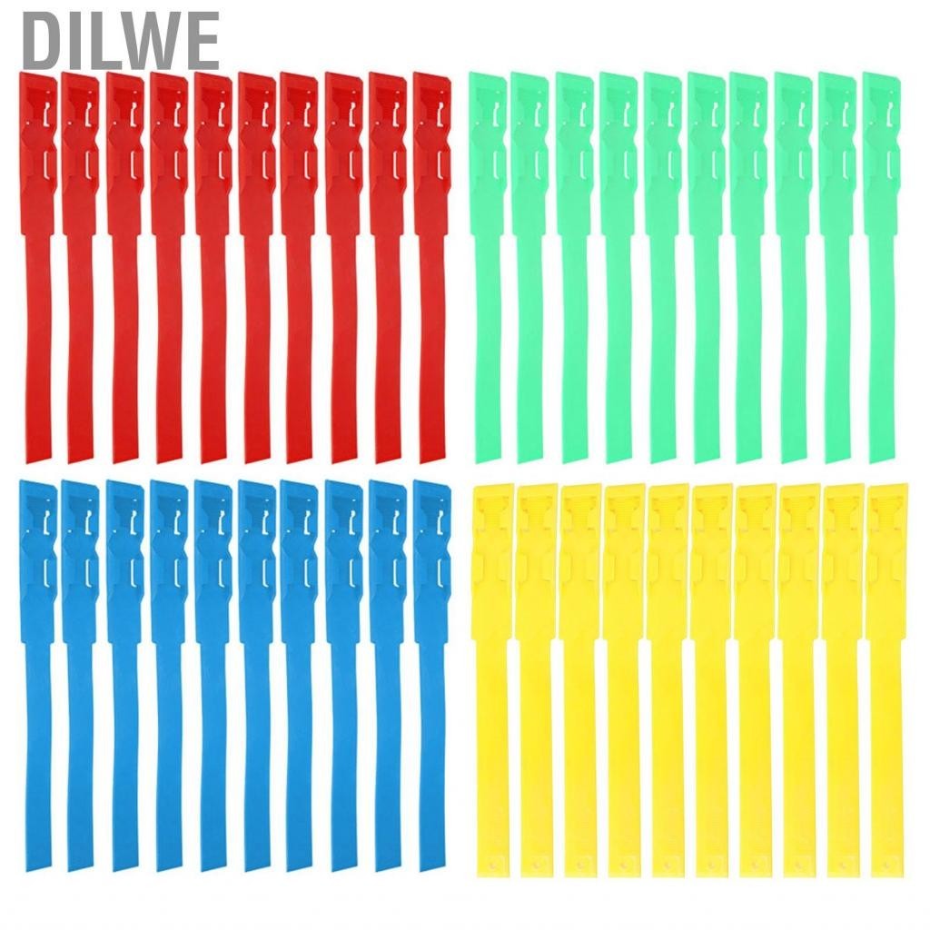 Dilwe 10pcs Cow Identification Bands Id Collars Cattle Foot Marking 