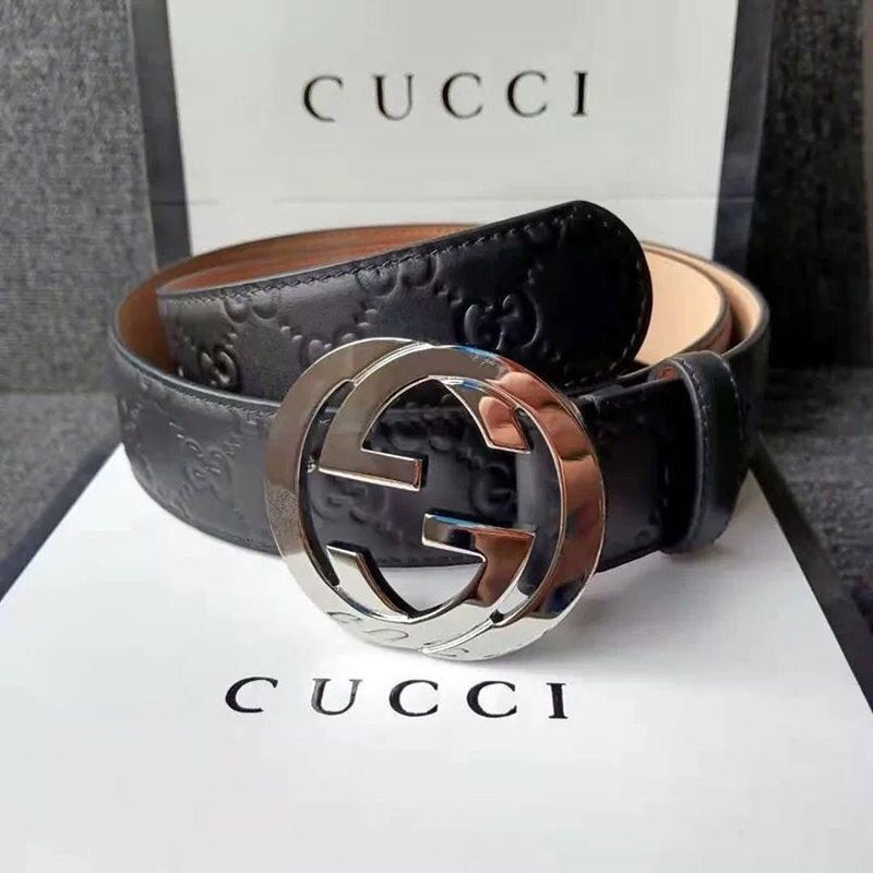 GUCCI Men'S Classic Printed Belt | Shopee Malaysia