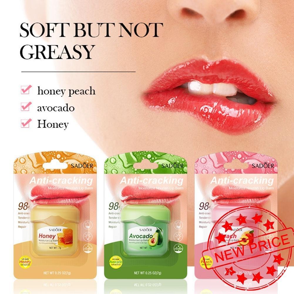 Honey Avocado Peach Moisturizing Lip Mask Men And Women Anti-Drying ...