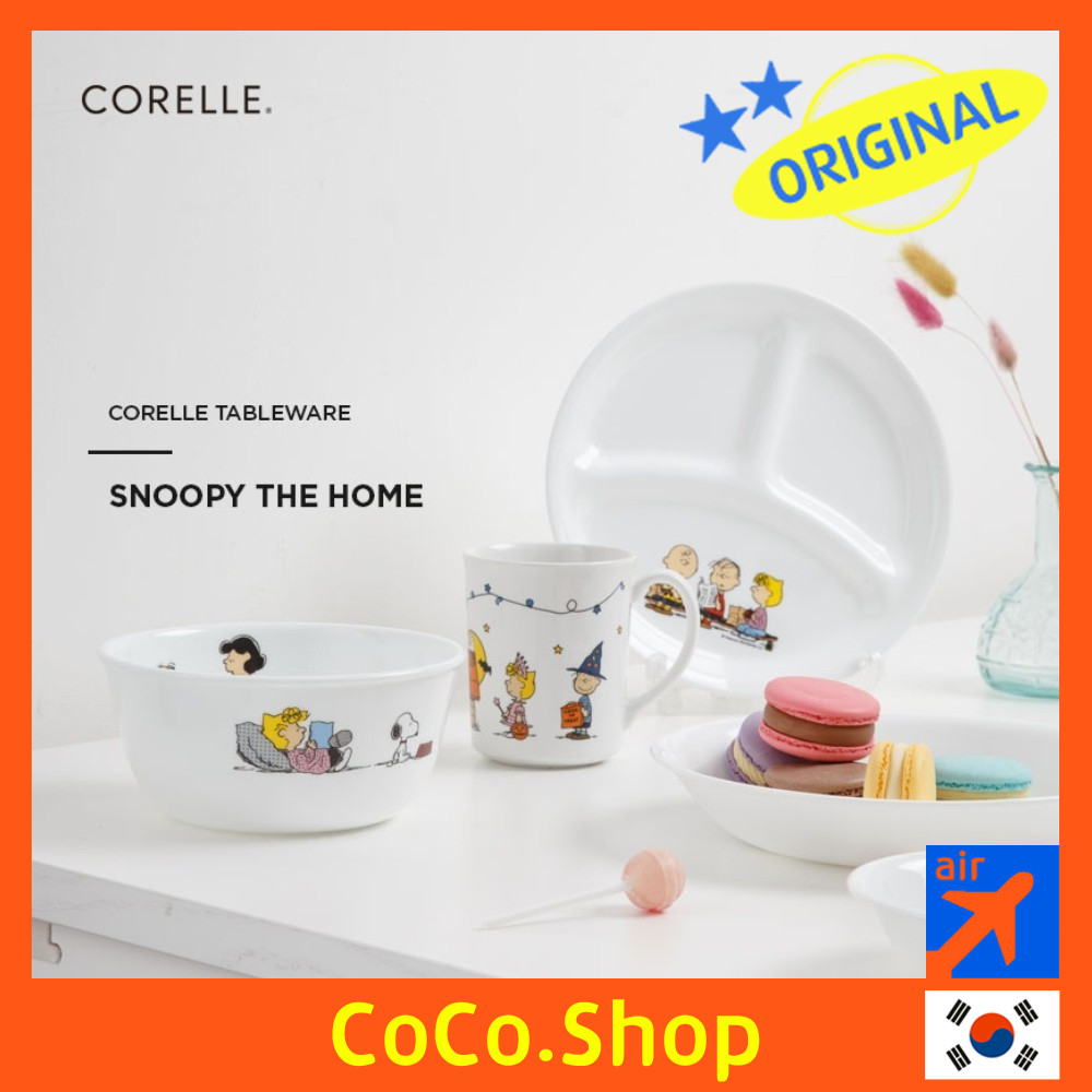 [CORELLE][Snoopy the Home] Korean Tableware squre round dish bowl ...