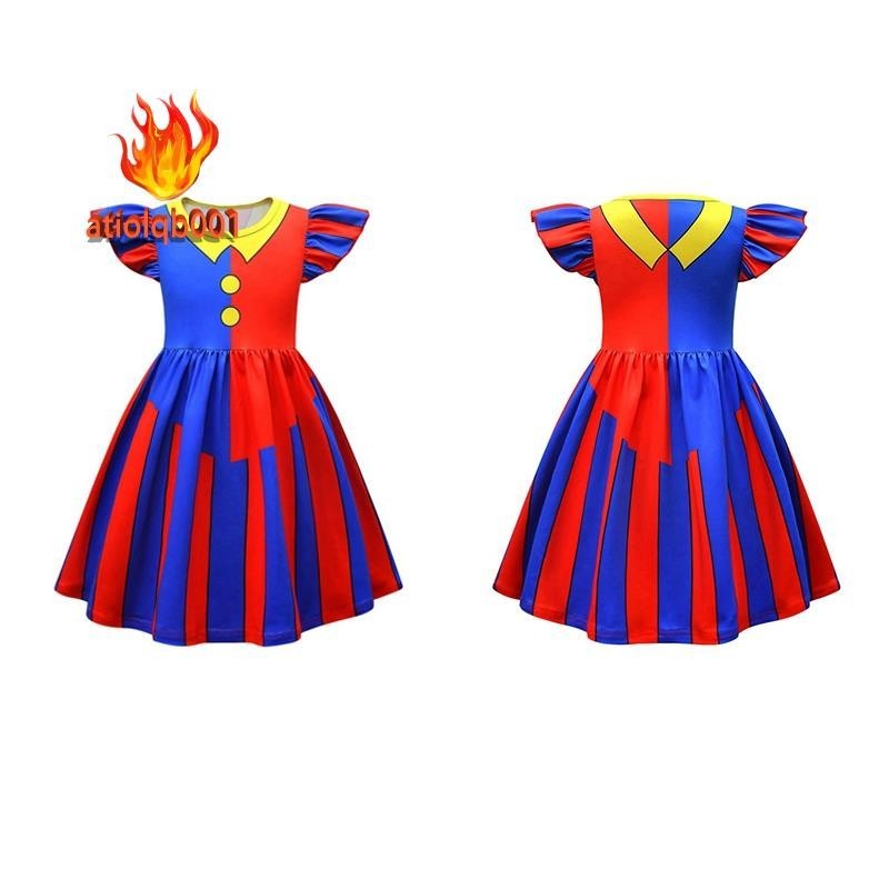 Kids Girls Circus Cosplay Costume Dress Casual Graphic Dress for Kids ...