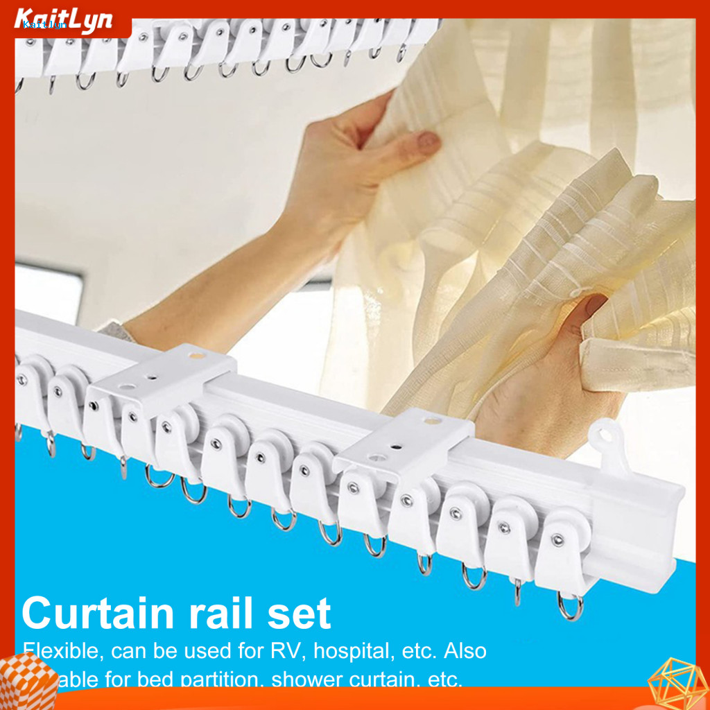 Flexible Curtain Rod Alternative Bendable Curtain Track Flexible ...