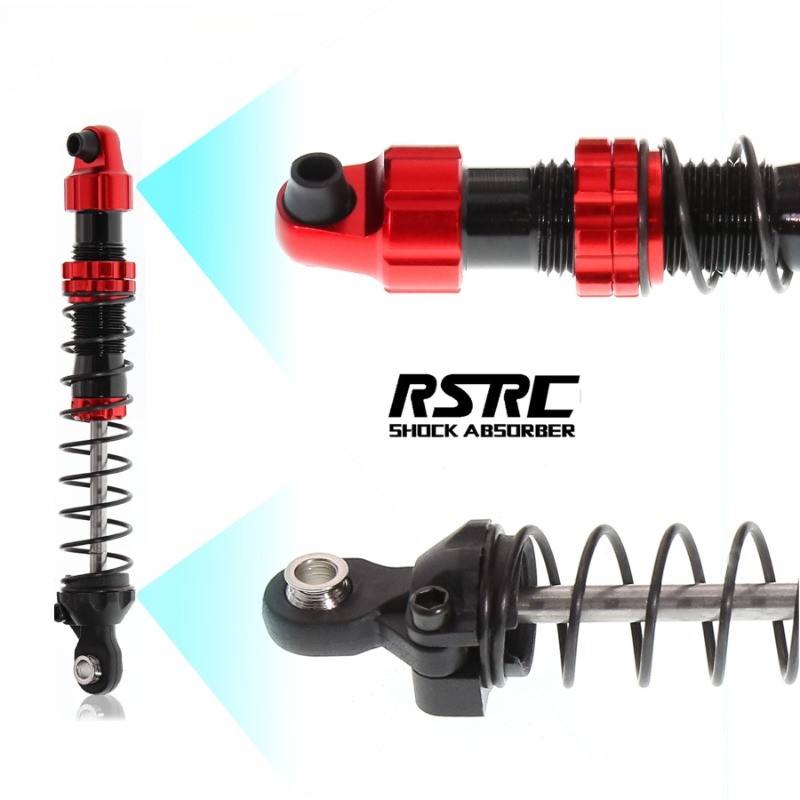 HR Parts Metal Double-Section Hydraulic Shock Absorber 90mm for 1/10 1/ ...