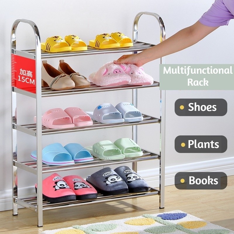 Multi Layer Shoe rack Stainless Steel Shoes Rack / Flower Rack / Indoor ...