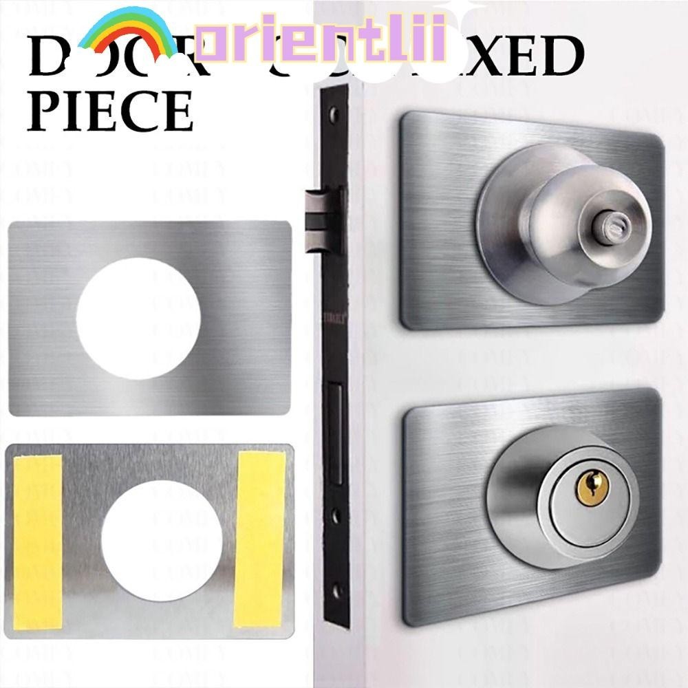 ORIENTLIIY 1Pcs/2Pcs Ball Lock Mounting Plate, Deadbolt Hole Handle