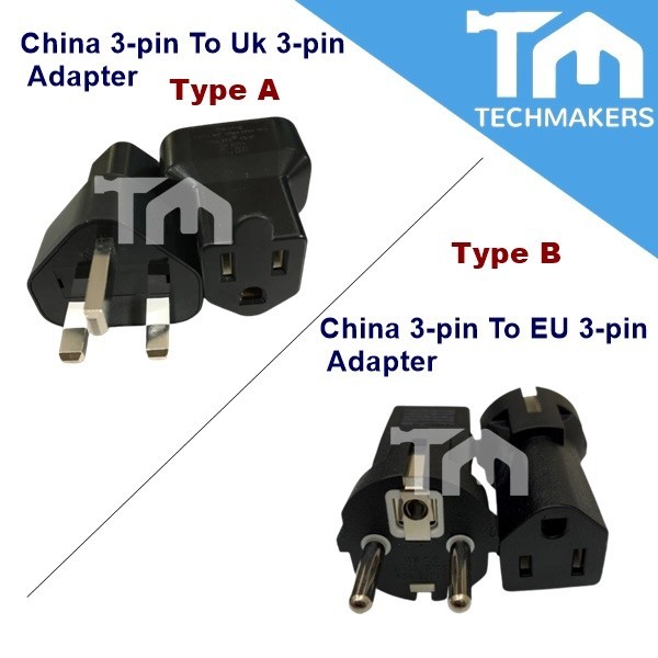 High Quality China Power Plug Adapter Travel Converter to UK US United Kingdom EU 3-Pin Adapter Socket Plug