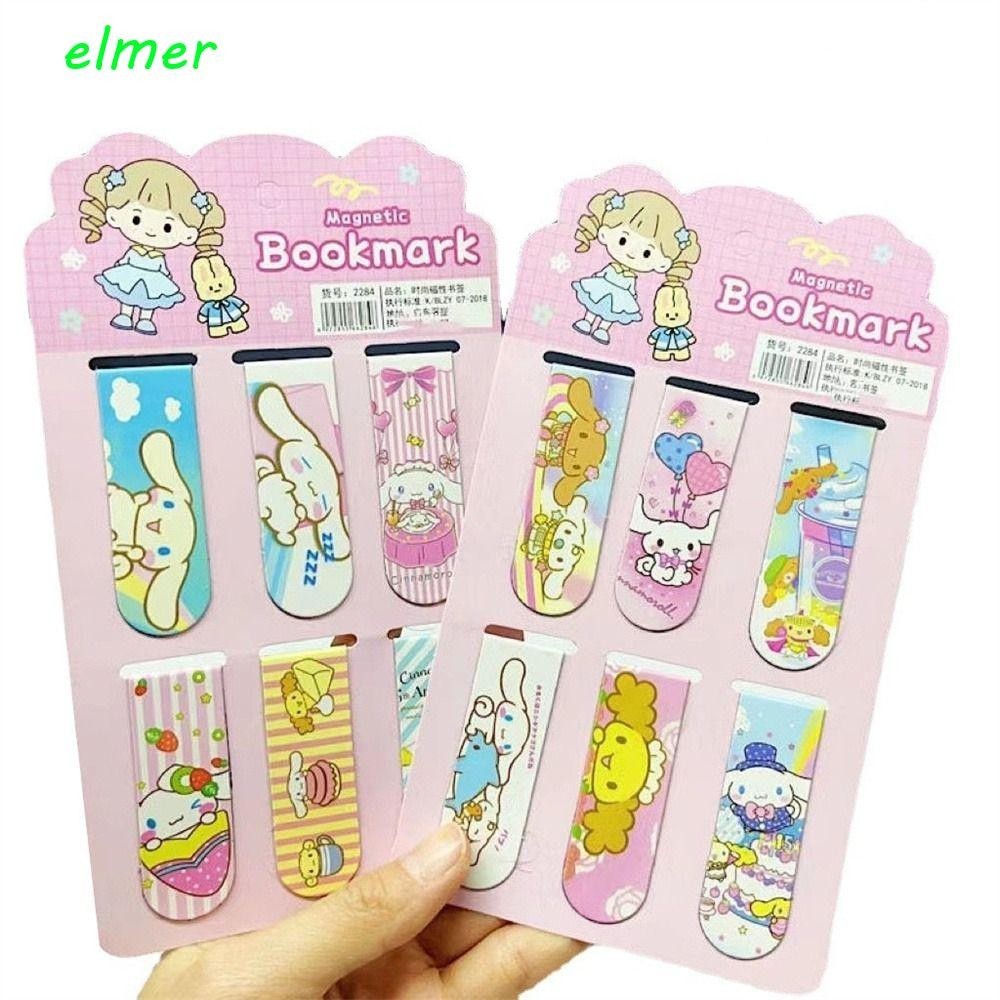 ELMER Book Clip, Reading Cinnamoroll Magnetic Bookmark, Anime My Melody ...