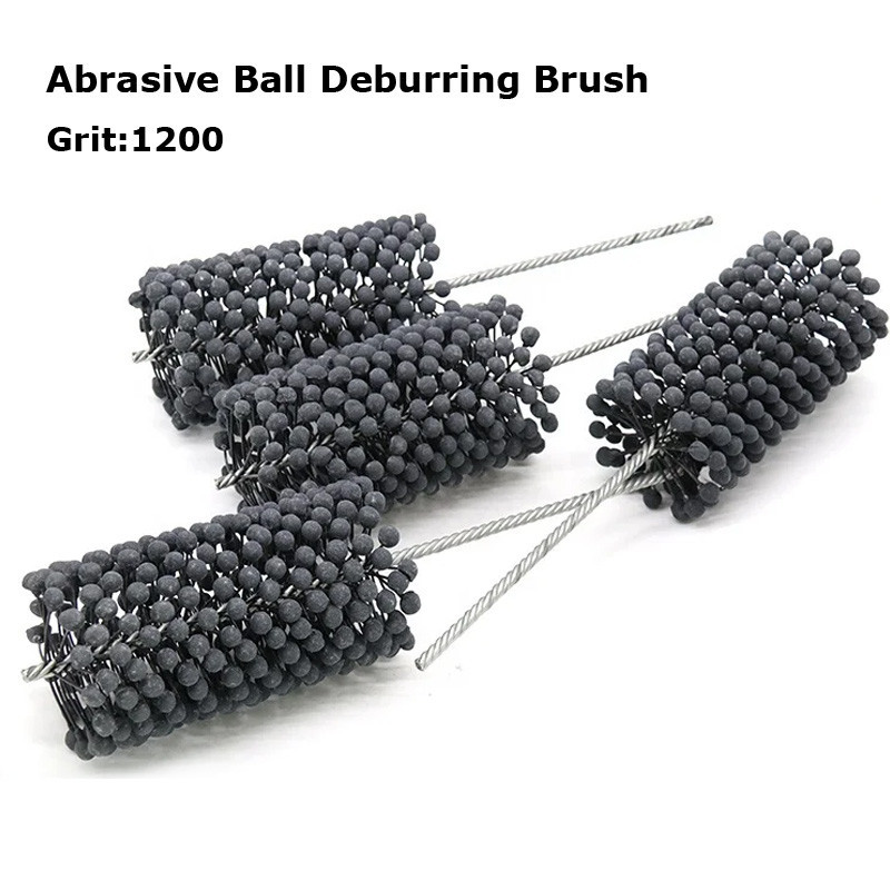1 Pcs Grit1200 Abrasive Ball Deburring Brush Grinding Head Pipe