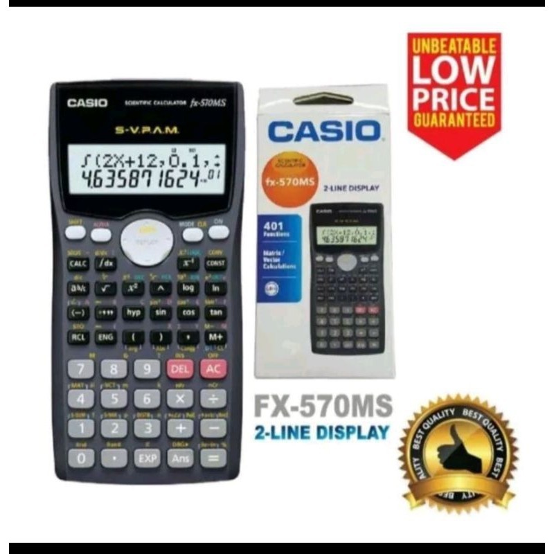 CASIO FX 570 MS SCIENTIFIC CALCULATOR | Shopee Malaysia