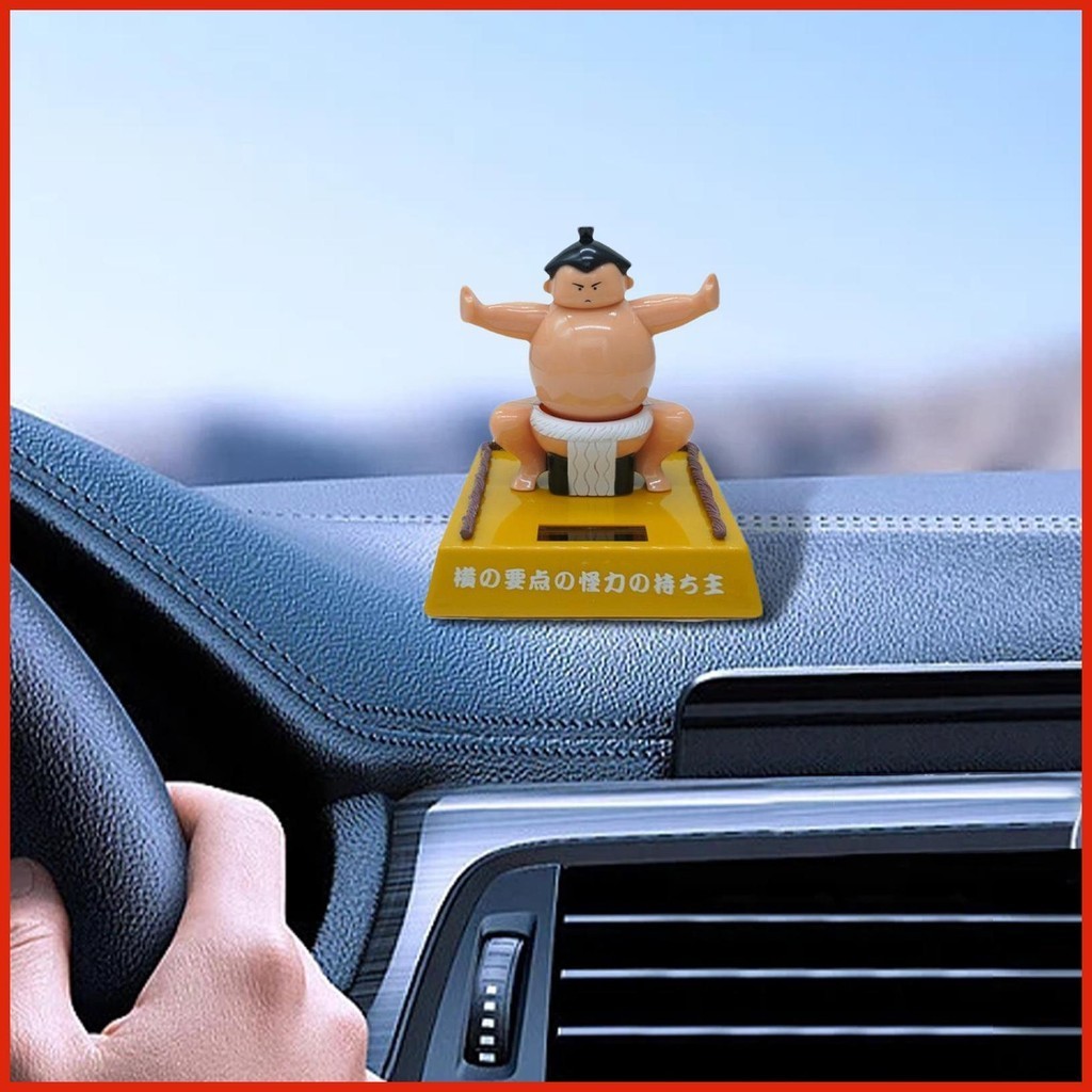 Funny Bobbleheads For Car Dashboard Solar Sumo Wrestler Bobblehead ...