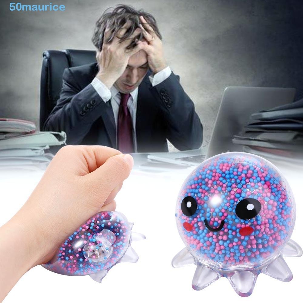 MAURICE Squid Vent Ball Colorful Funny Stress Relief Toy Fidget Squeeze ...