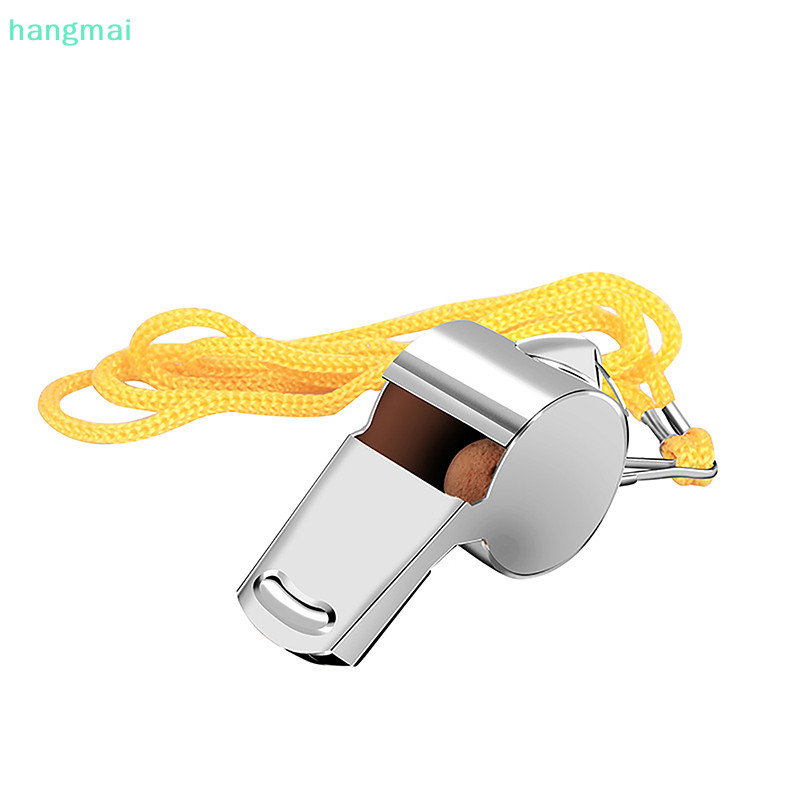 {hangmai} Metal Whistle Referee Sport Rugby Stainless Steel Whistles