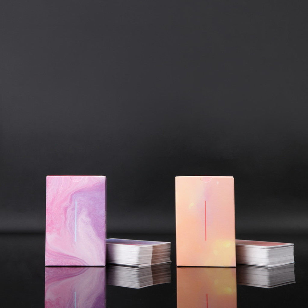 54pcs Gradient Poker Cards Creative Playing Cards Magic Deck Fluid ...