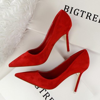 Bigtree High Heels 516-1 Korean Version Fashion Simple Stiletto Shallow ...