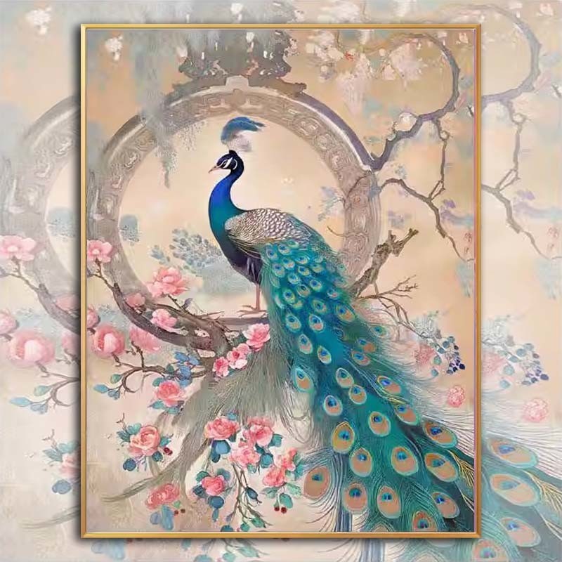 Rich Peacock Cross Stitch Thread Embroidery 2025 New Style Beautiful ...