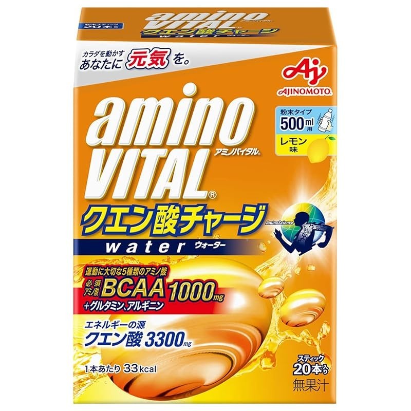 【Direct from Japan】Ajinomoto Amino Vital Citric Acid Charge Water Lemon