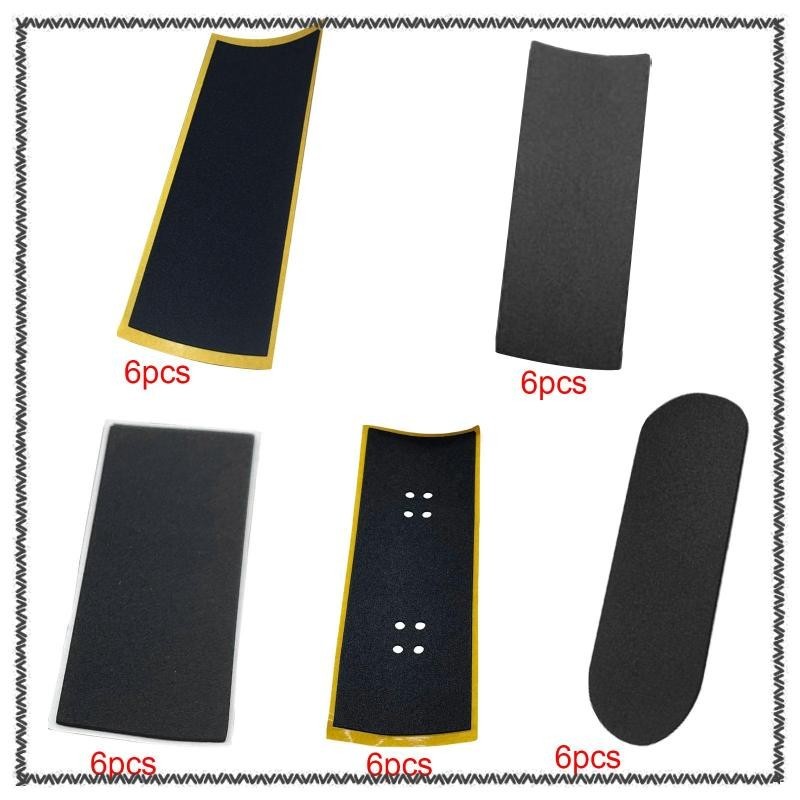 [MCA] 6 Pieces Fingerboard Grip Tape Fingerboards Parts for Fingerboard Toys Shopee Malaysia