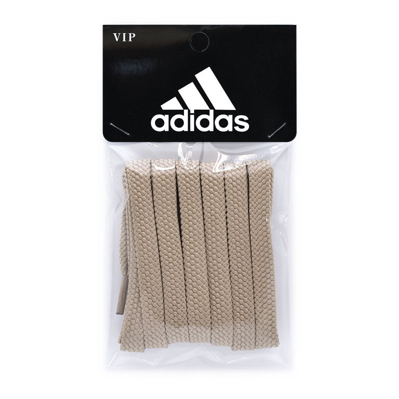 Adidas White Shoes Shoelace Pure Cotton White Flat Double-Layer