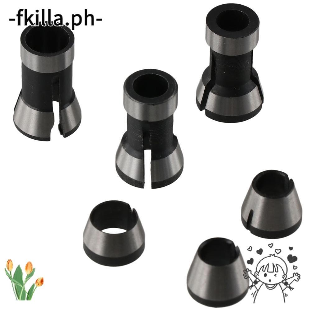 FKILLA1 6Pcs Router Collet Adapter, 6mm 1/4