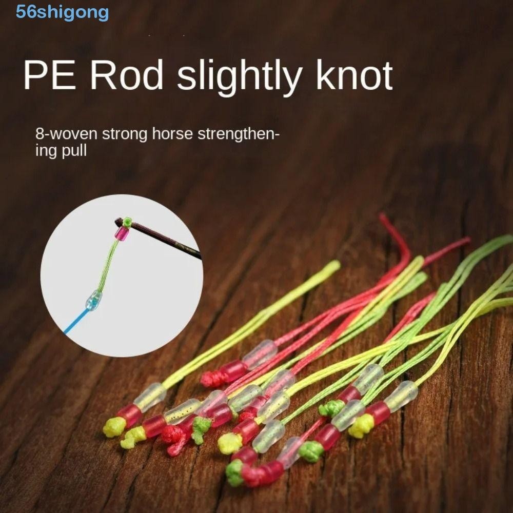 SHIGONG 50PCS Fishing Pole Tip Rope, Connection PE Fly Line Loop