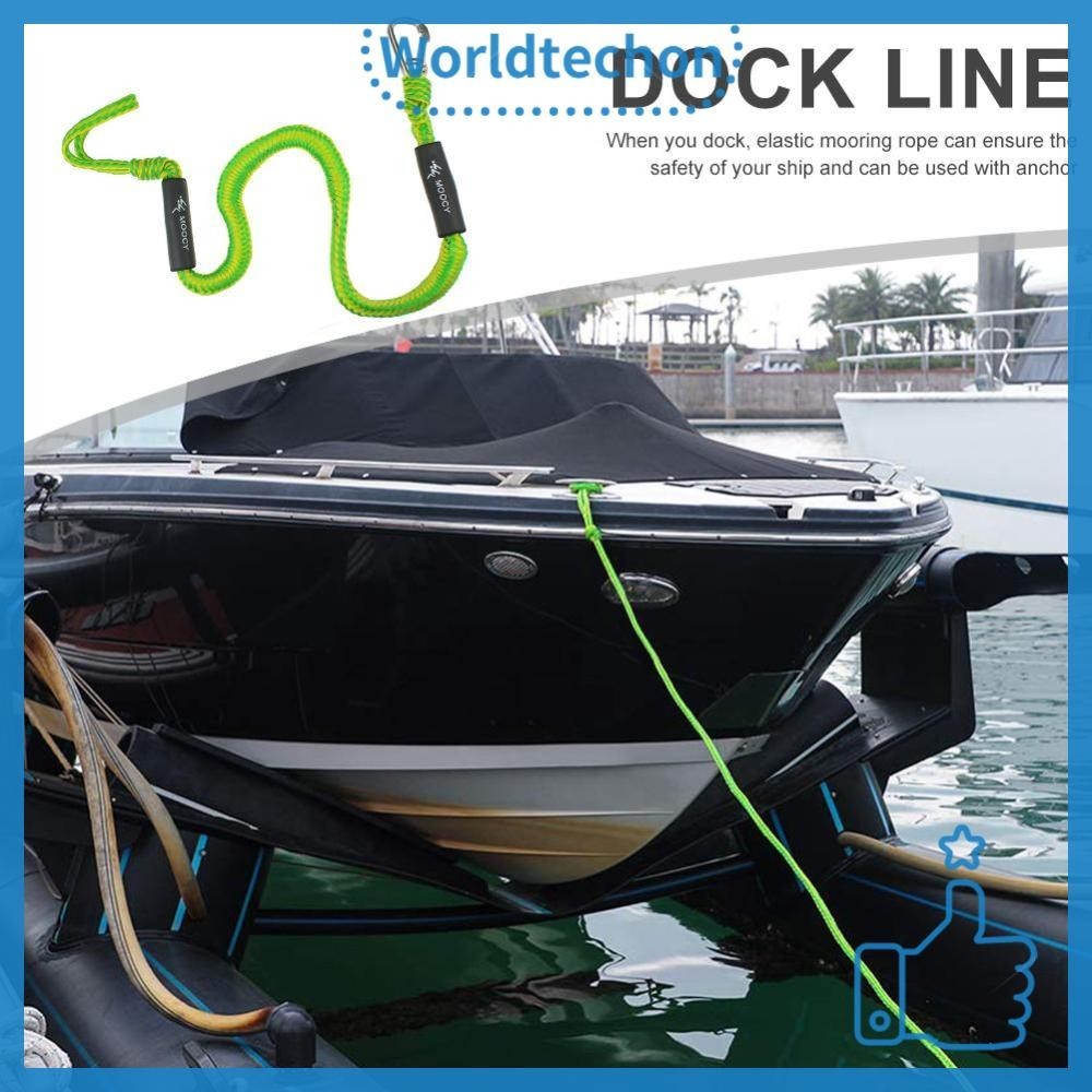 ღ worldtechon ღ Dock Line Bungee Jet Ski Rope Kayak Tie Down Boat Shock