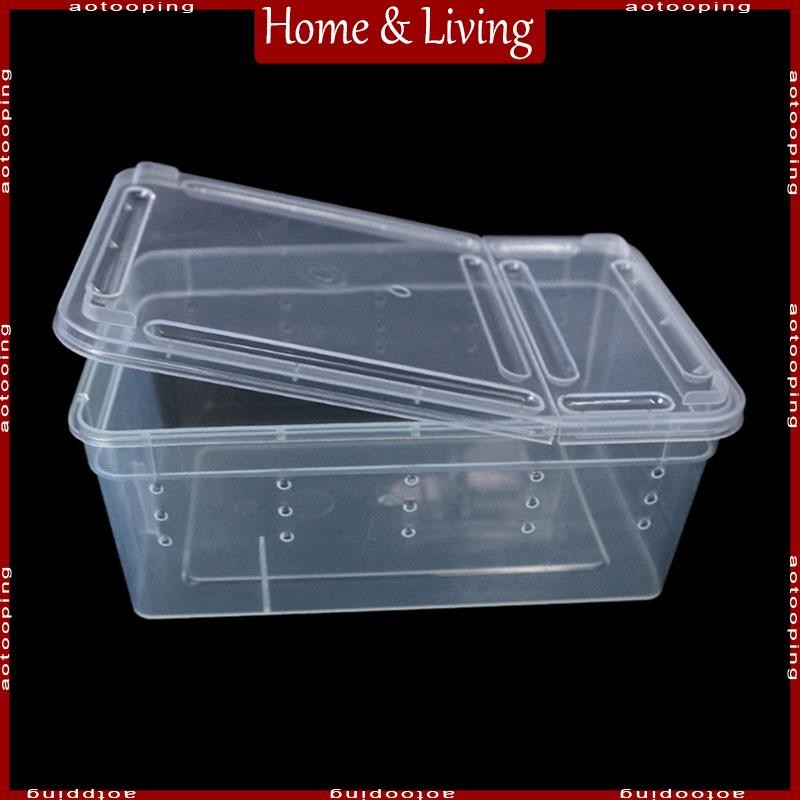 AOTO Portable Reptile Breeding Box Reptile Dish Feeding Box Snake ...
