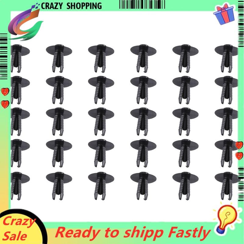 30pcs Plastic Bumper Mounting Rivet Body Trim Clip for BMW E30 E36 E46 ...
