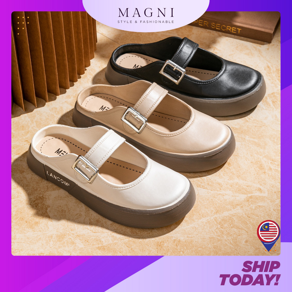 Magni Womens Shoes Mary Jane Slip On Cute Kasut Perempuan Shopee