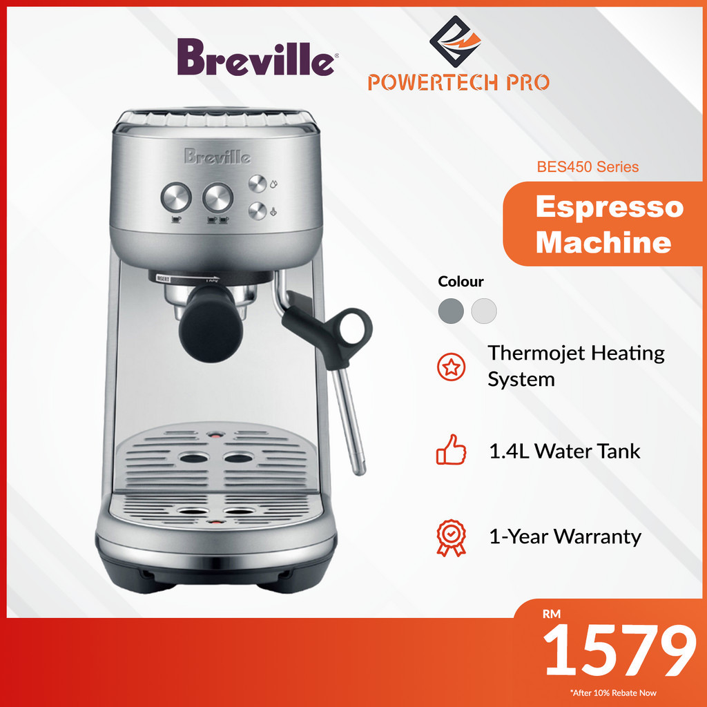 Breville Coffee Maker with ThermoJet™ Heater System the Bambino® (BES450 / BES450SST
