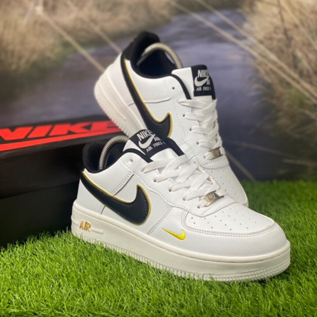 SAIZ 41 ~ 45🔥Nike Air Force 1 White Metallic Gold LV8 On Foot Men Sneaker  Shoes💥