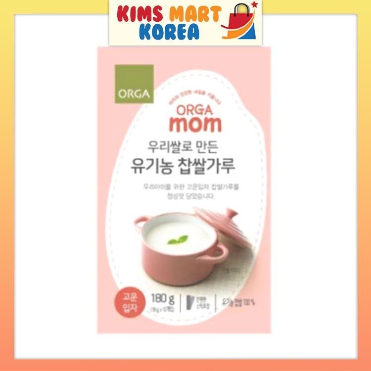 Orga Mom Korean Organic Glutinous Rice Powder 180g | Shopee Malaysia