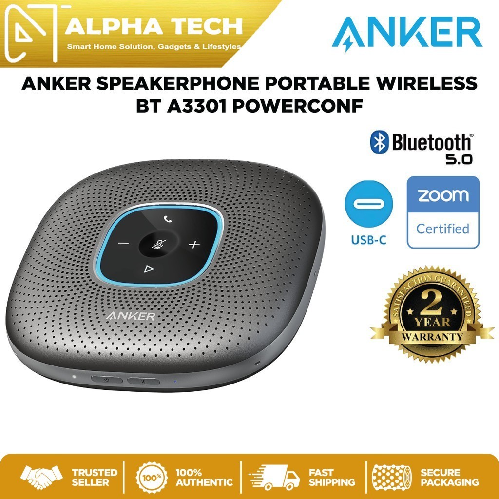 ANKER SPEAKERPHONE PORTABLE WIRELESS BT A3301 POWERCONF | Shopee Malaysia