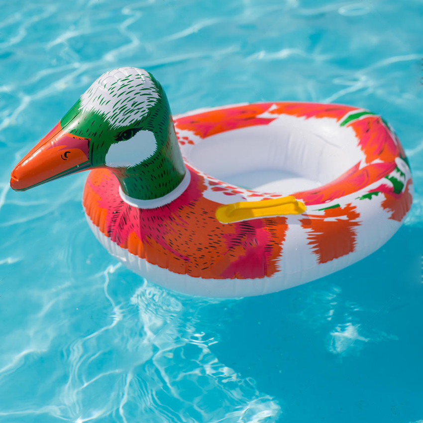 Swimming Pool Float Kids Baby Inflatable Fun Boat Floater Swim Ring ...