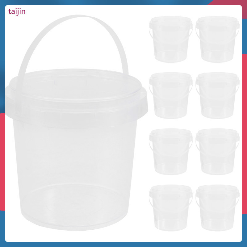 taijin Milk Tea Bucket 10 Pcs Container Popcorn Buckets Food Storage ...