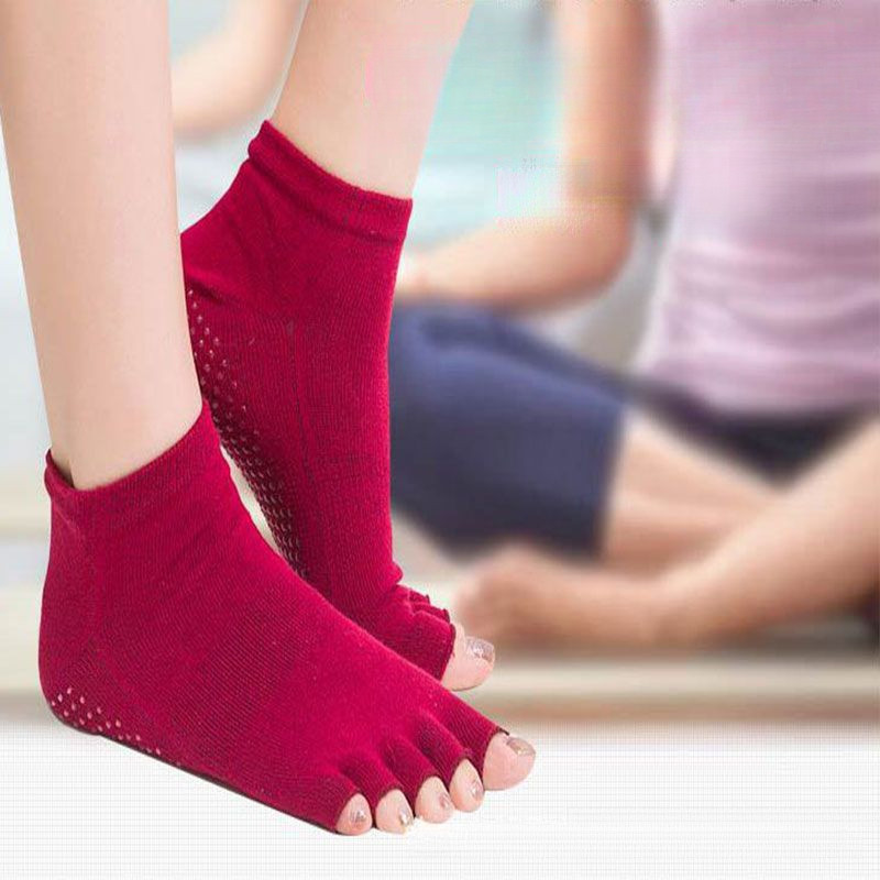 [Mermaid Line] Foot Sole Anti-Slip Yoga Socks Summer Thin Style Halter ...