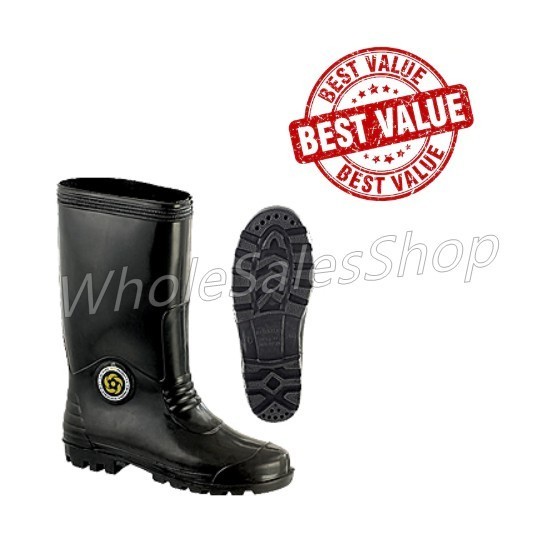 #6000 KORAKOH BLACK RUBBER BOOT KASUT BOOT GETAH HITAM WATERPROOF BOOT ...