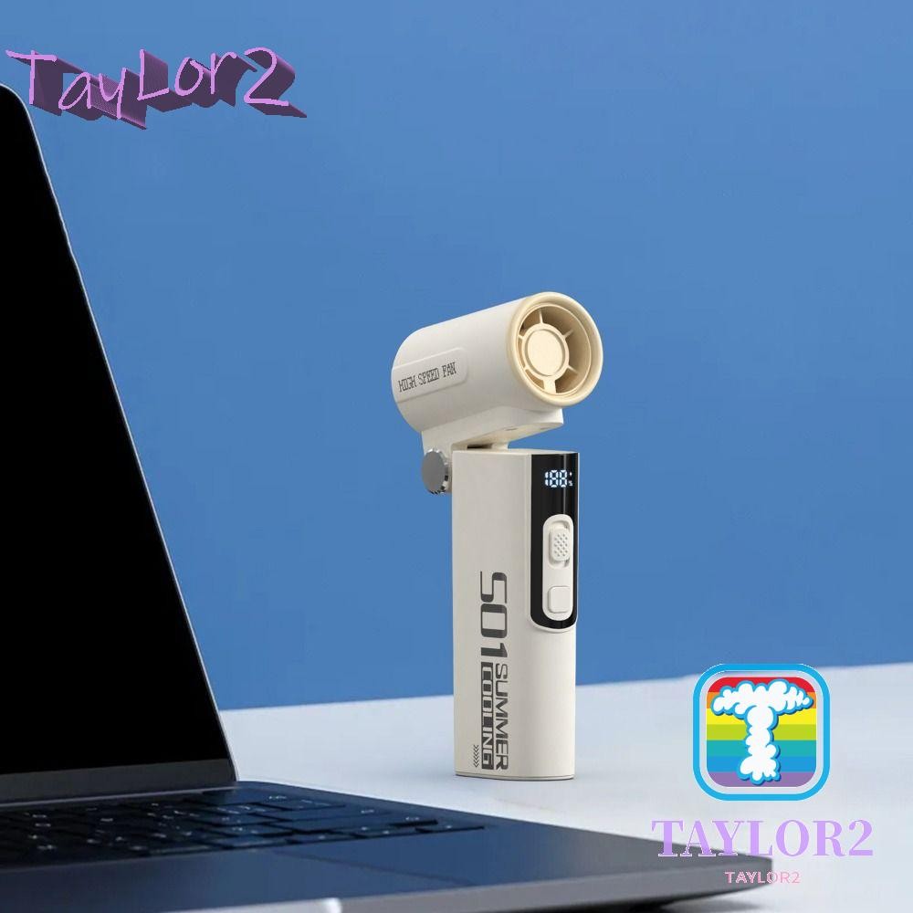 ATAYLOR Portable Handheld Fan, Winds Speeds Adjustable with LED Display ...